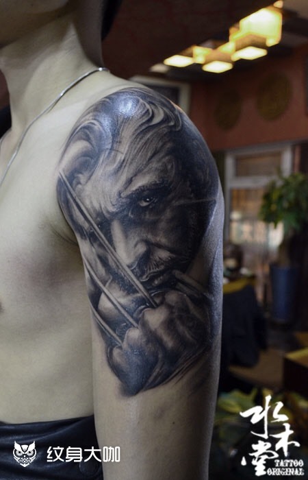 金刚狼_纹身图案手稿图片_老杨的纹身作品集