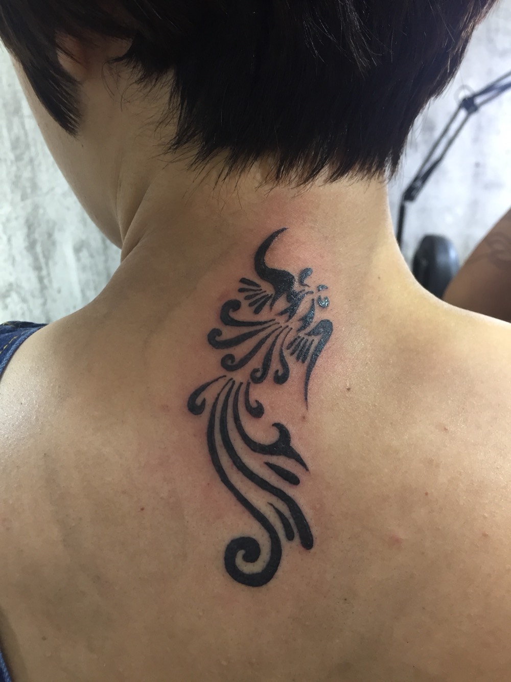 凤凰图腾_纹身图案手稿图片_李晶晶的纹身作品集