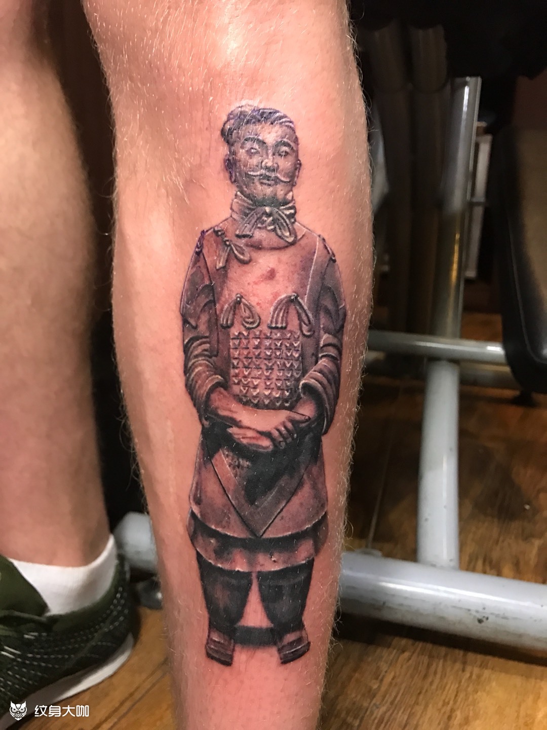 兵马俑将军_纹身图案手稿图片_木易的纹身作品集