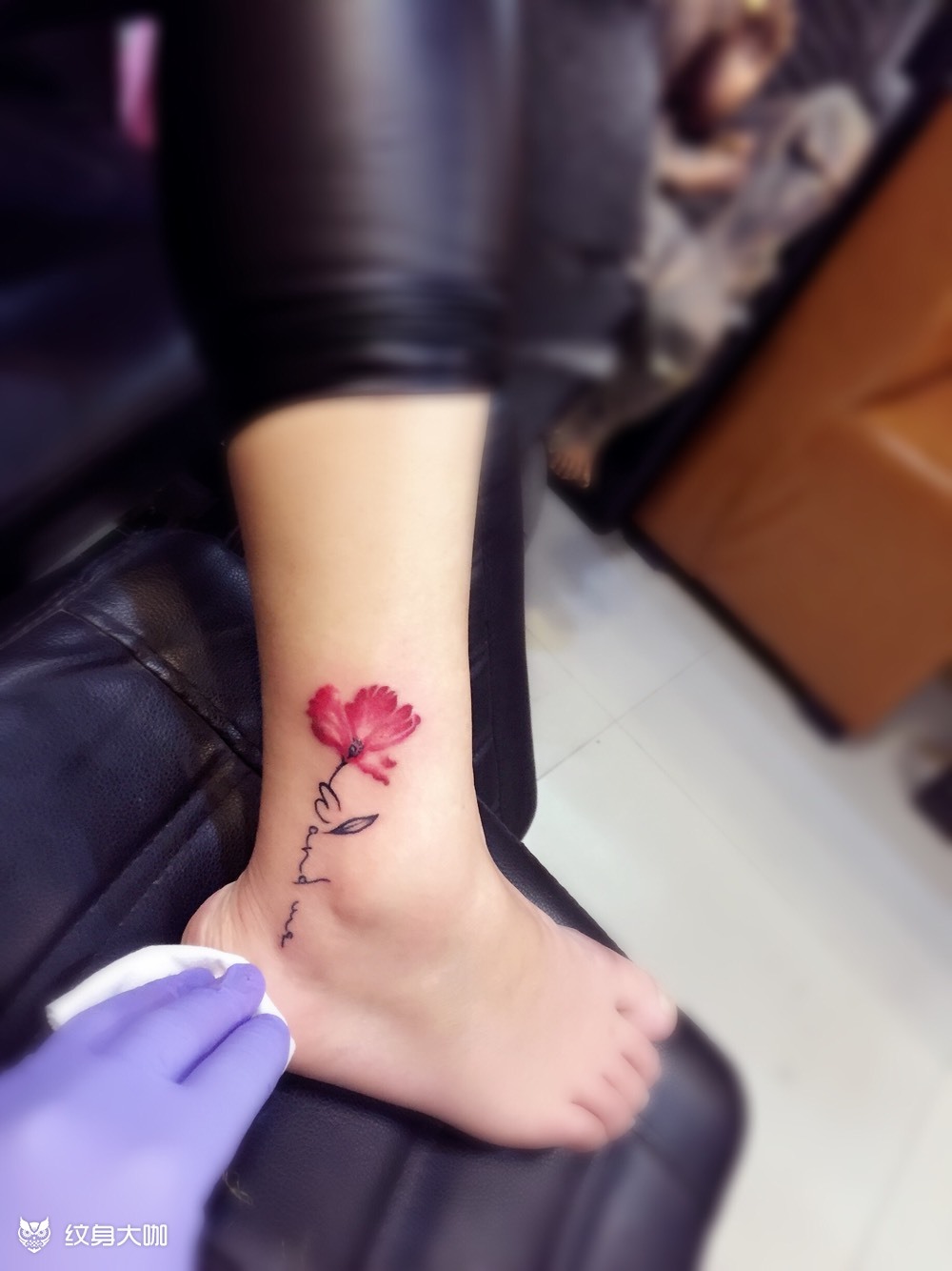 脚踝_纹身图案手稿图片_漯河六道刺青的纹身作品集