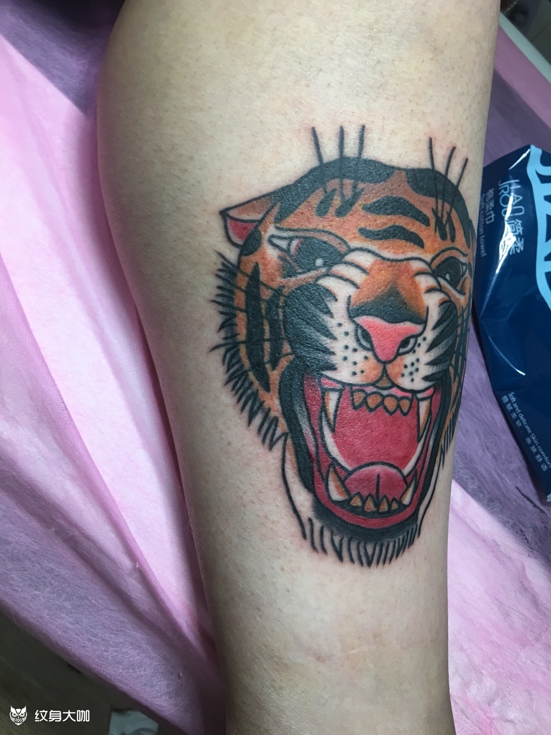 oldschool老虎_纹身图案手稿图片_吴雨生的纹身作品集