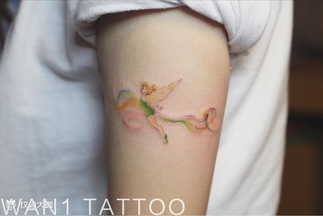 小仙女_纹身图案手稿图片_万一的纹身作品集