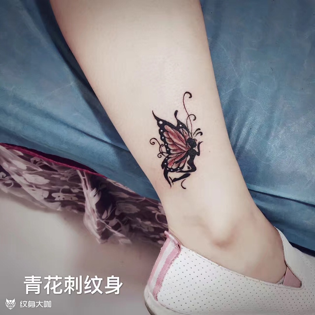 花仙子_纹身图案手稿图片_青花刺的纹身作品集