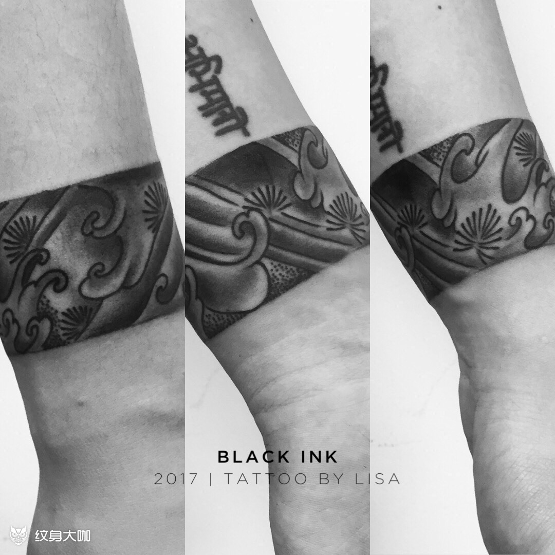 手腕臂环_纹身图案手稿图片_祝宇倩的纹身作品集