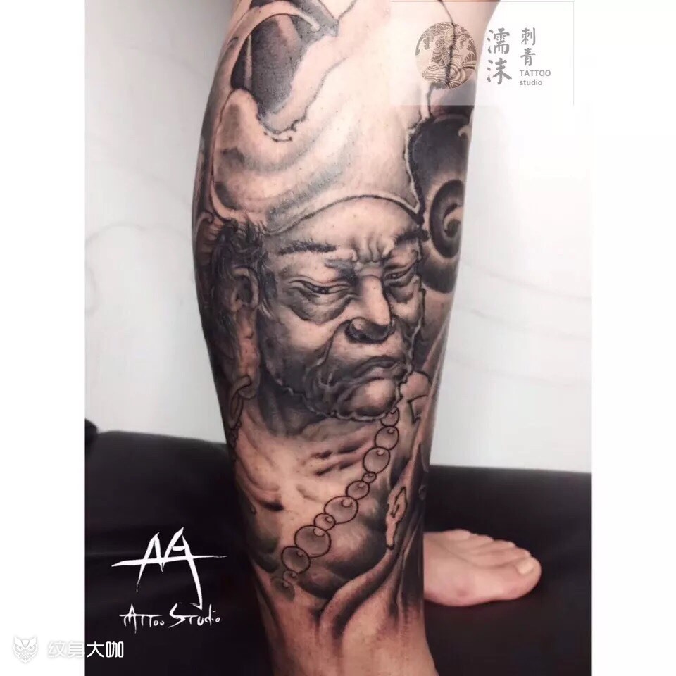 新传统降龙罗汉_纹身图案手稿图片_爱国者的纹身作品集