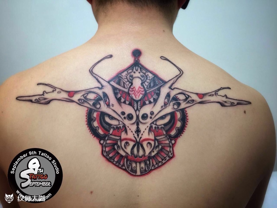 牛头图腾_纹身图案手稿图片_姚远的纹身作品集