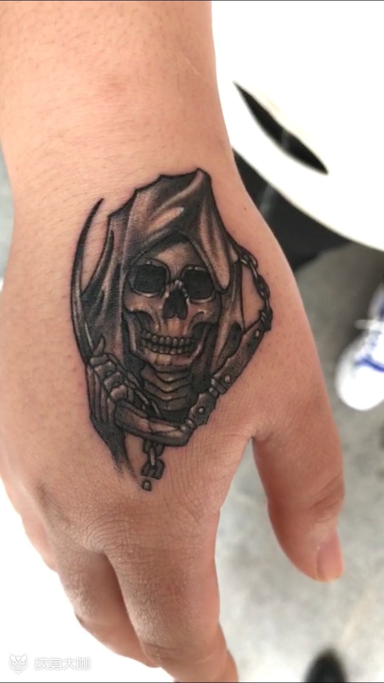 死神_纹身图案手稿图片_郭欣的纹身作品集