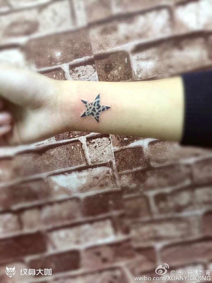 五角星_纹身图案手稿图片_轩逸tattoo 的纹身作品集