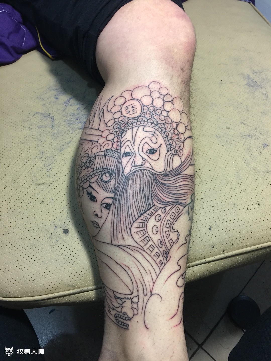 纹身走线_纹身图案手稿图片_阿丰纹身的纹身作品集