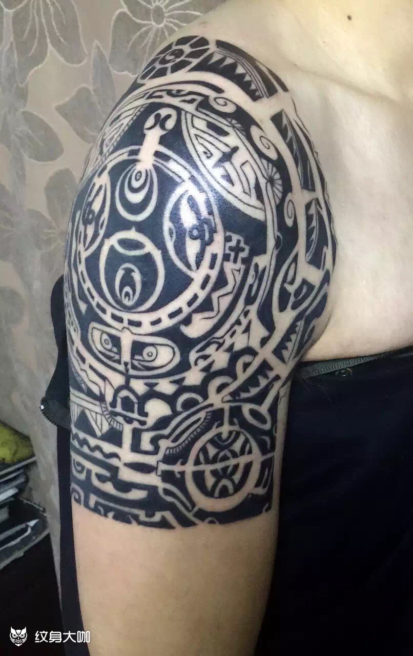 巨石强森同款_纹身图案手稿图片_李洋的纹身作品集