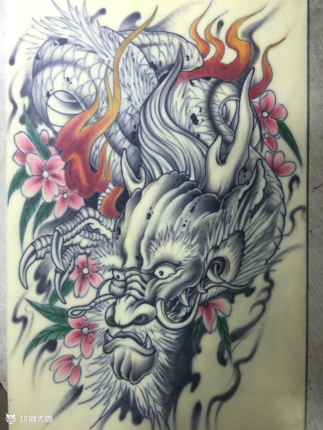 龙_纹身图案手稿图片_惠州蓝刺 主理人纹辉的纹身作品集