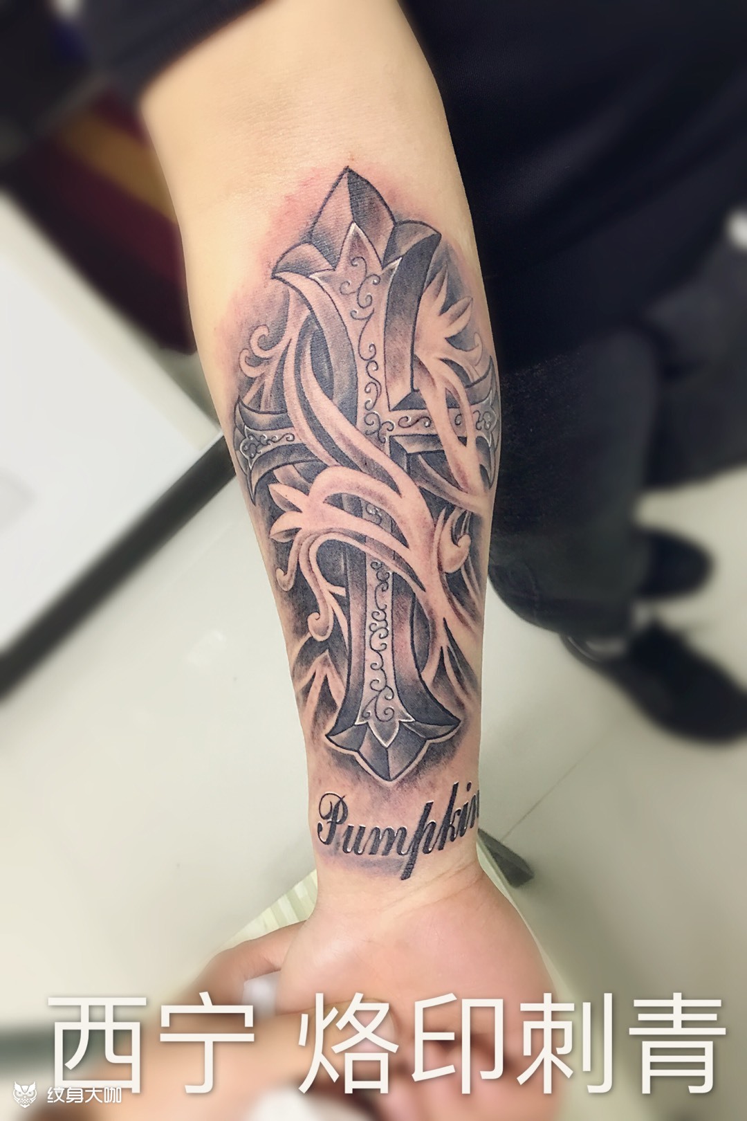 十字架_纹身图案手稿图片_舒昶的纹身作品集