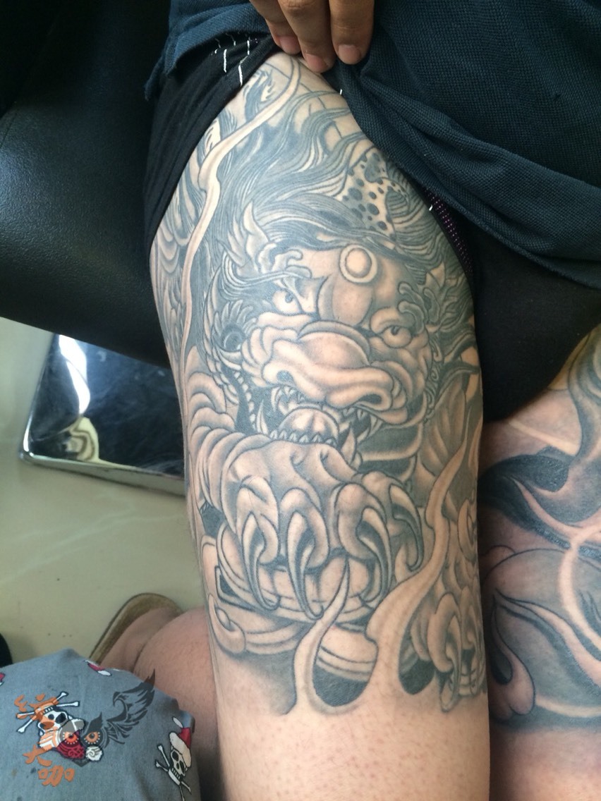 貔貅_纹身图案手稿图片_张迎的纹身作品集