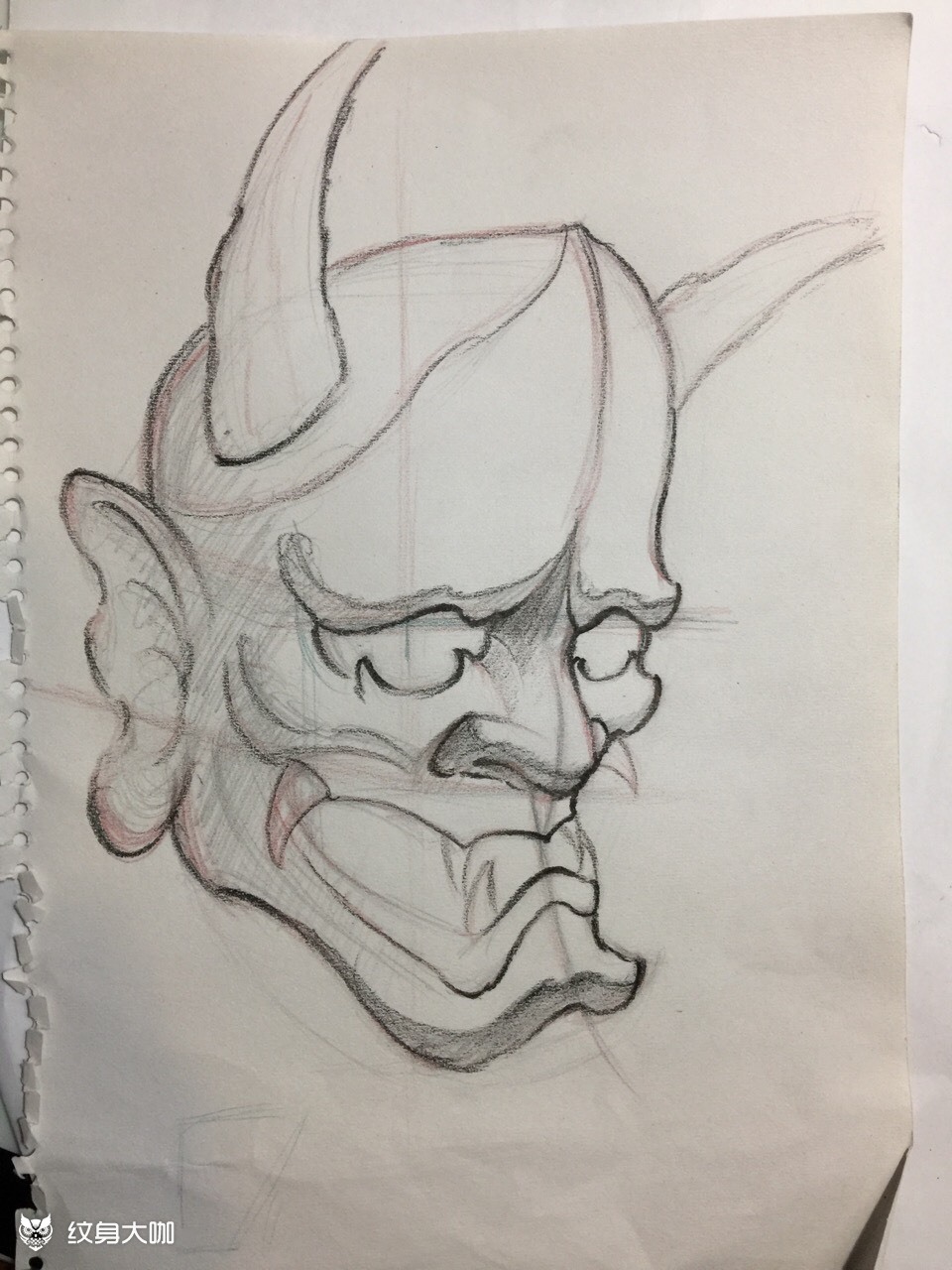 纹身手稿般若画法