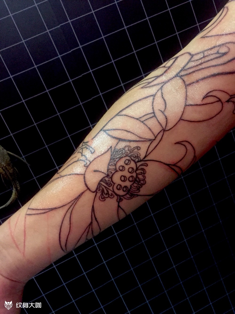 未完成_纹身图案手稿图片_针我刺青的纹身作品集