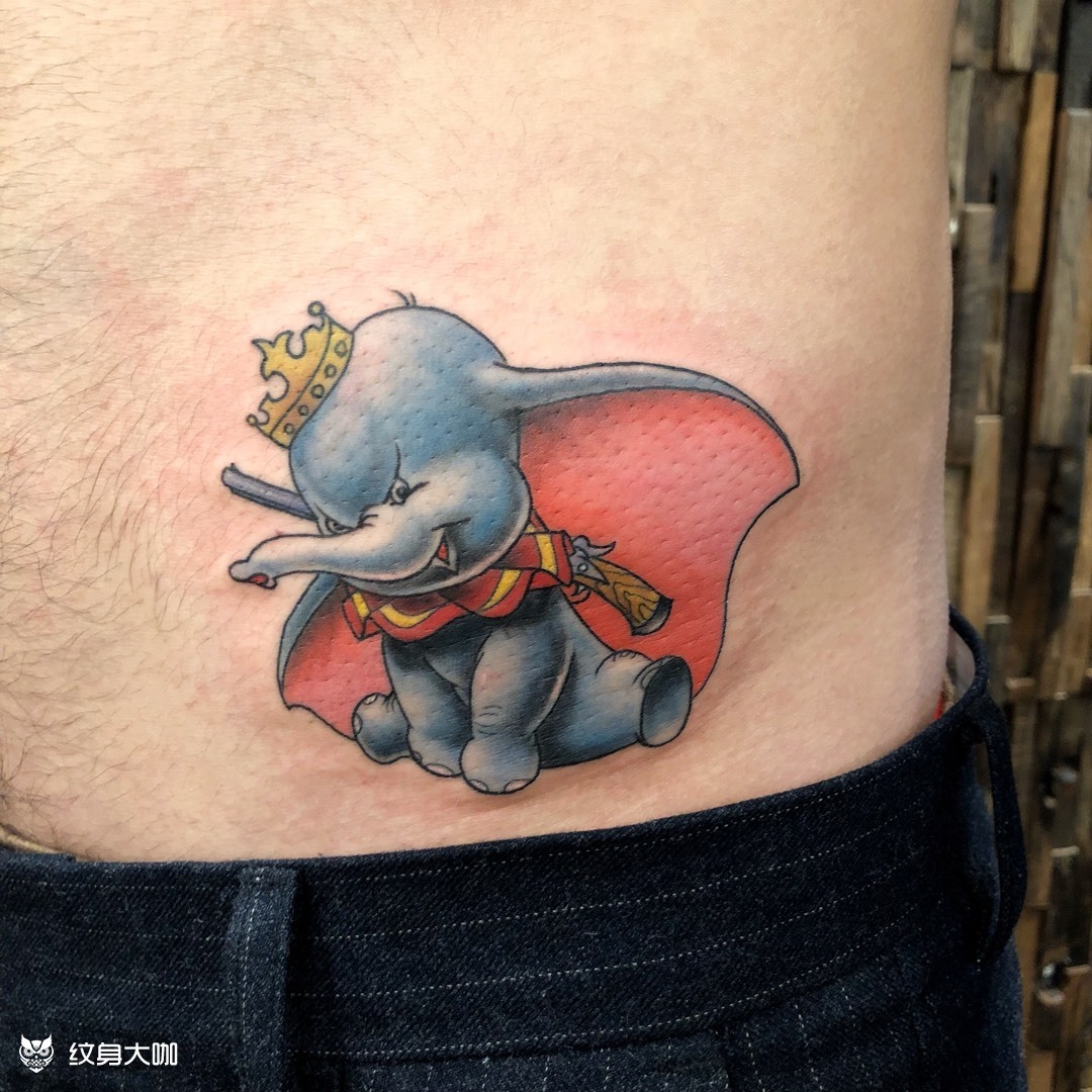 小飞象_纹身图案手稿图片_墨者-sticker棍儿的纹身作品集