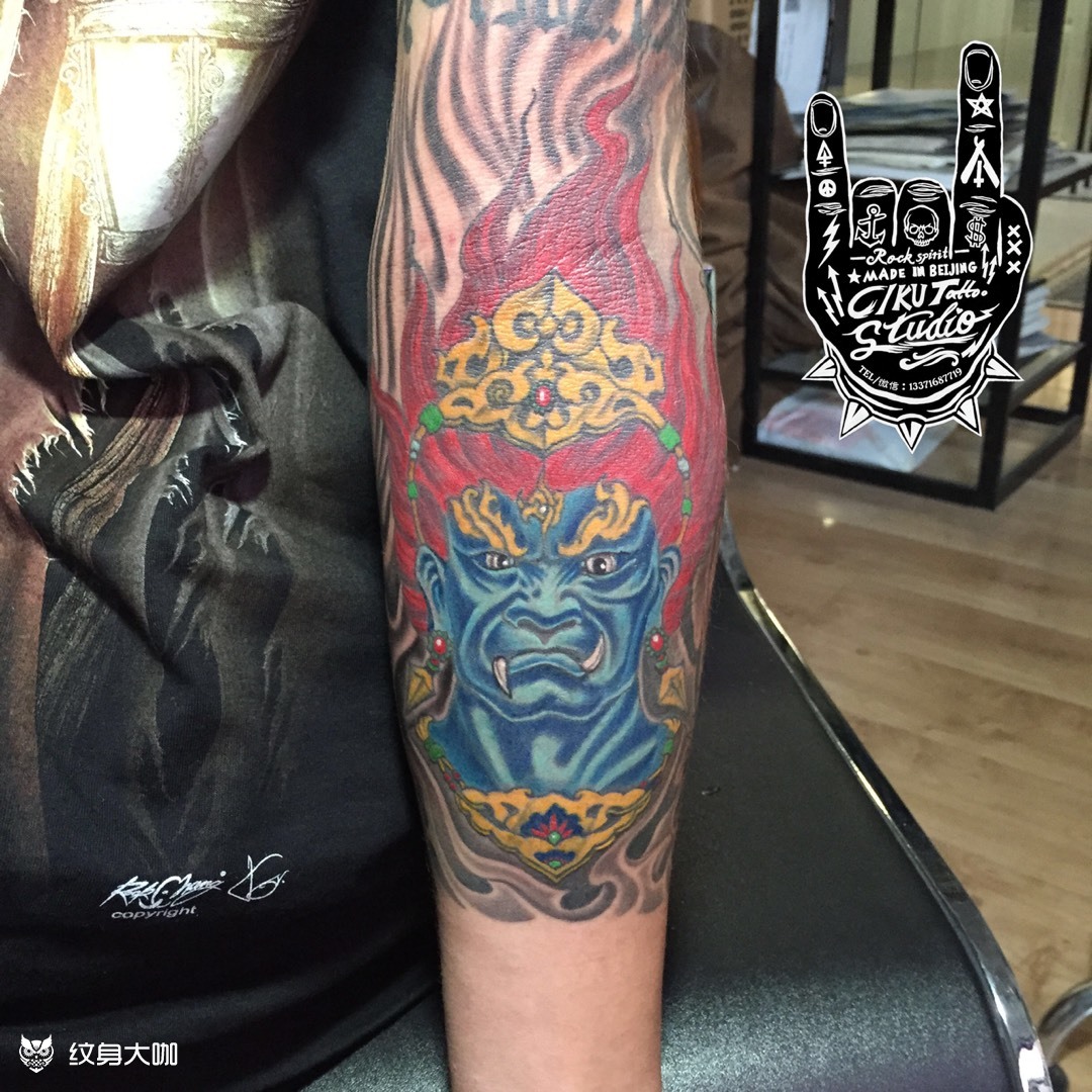 不动明王 未完待续._纹身图案手稿图片_刺酷_洋的纹身作品集