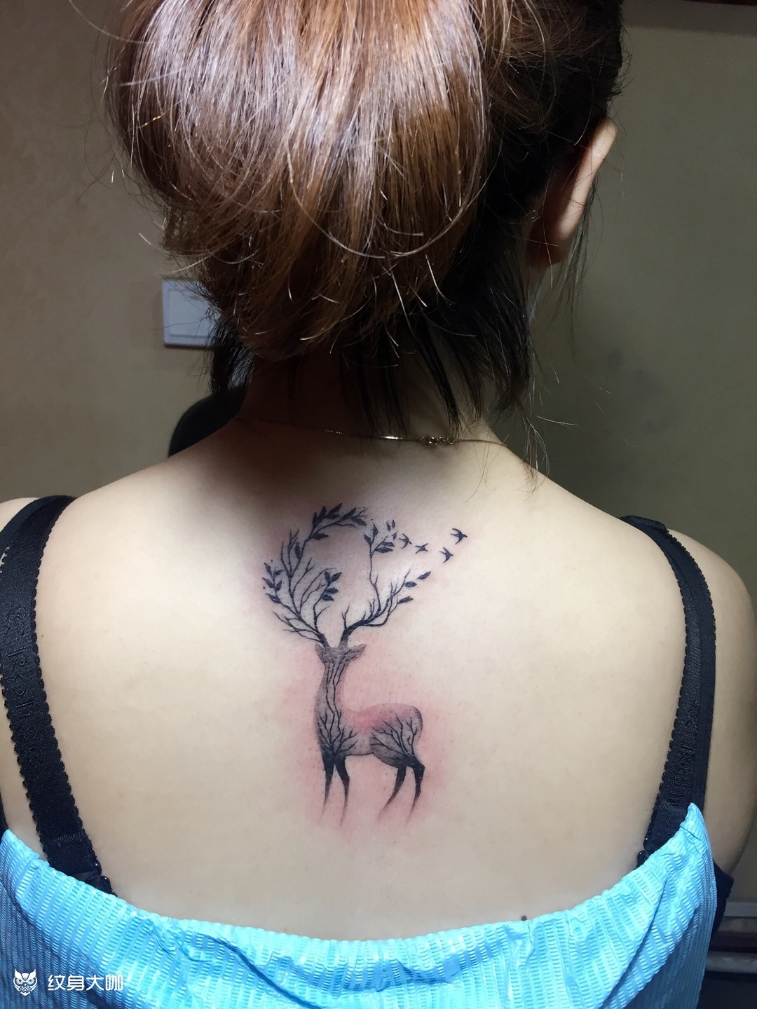 抽象鹿_纹身图案手稿图片_宋风的纹身作品集