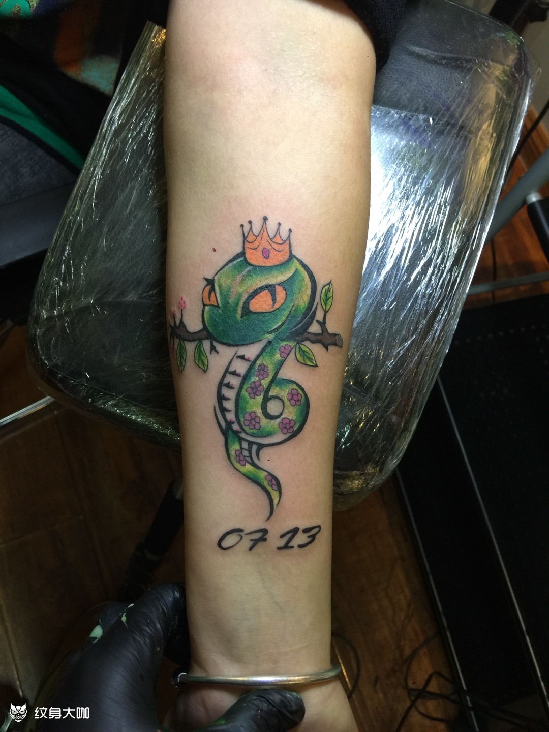 卡通蛇_纹身图案手稿图片_土狗的纹身作品集