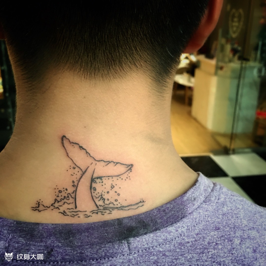 尾巴_纹身图案手稿图片_贺亮的纹身作品集