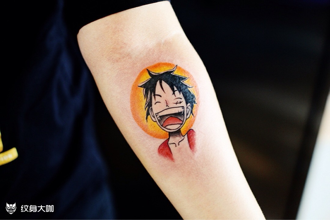 海贼王路飞_纹身图案手稿图片_瘦金的纹身作品集