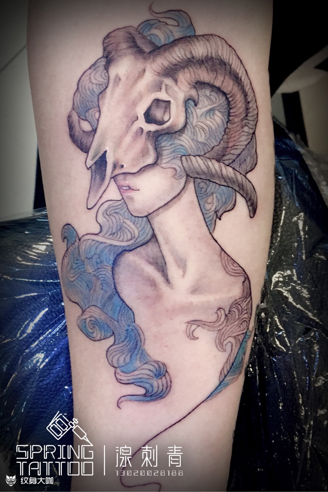 白羊座7415_纹身图案手稿图片_斯尼的纹身作品集