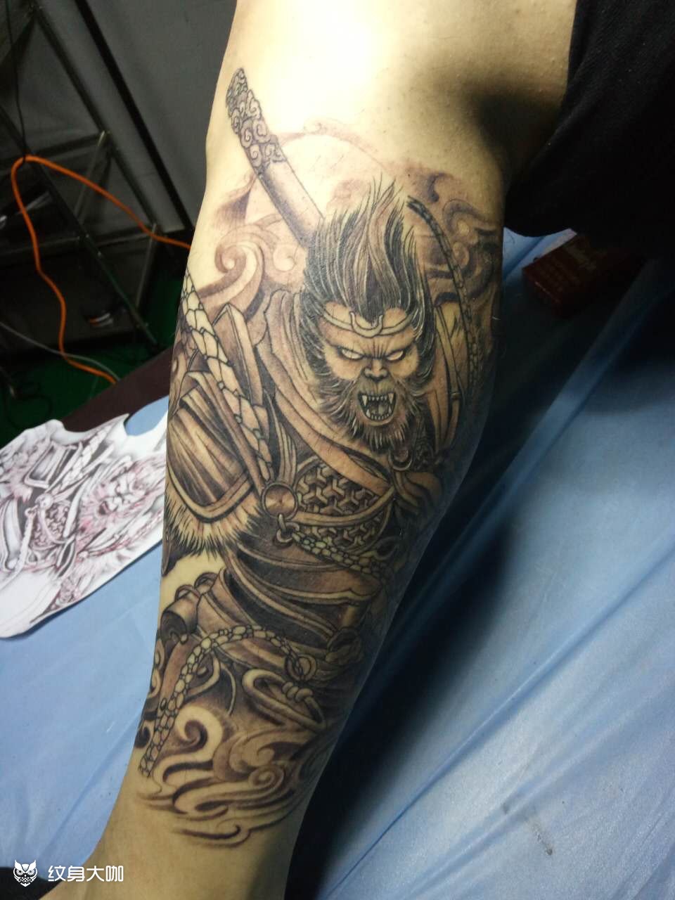 孙悟空_纹身图案手稿图片_北京魔艺刺青的纹身作品集