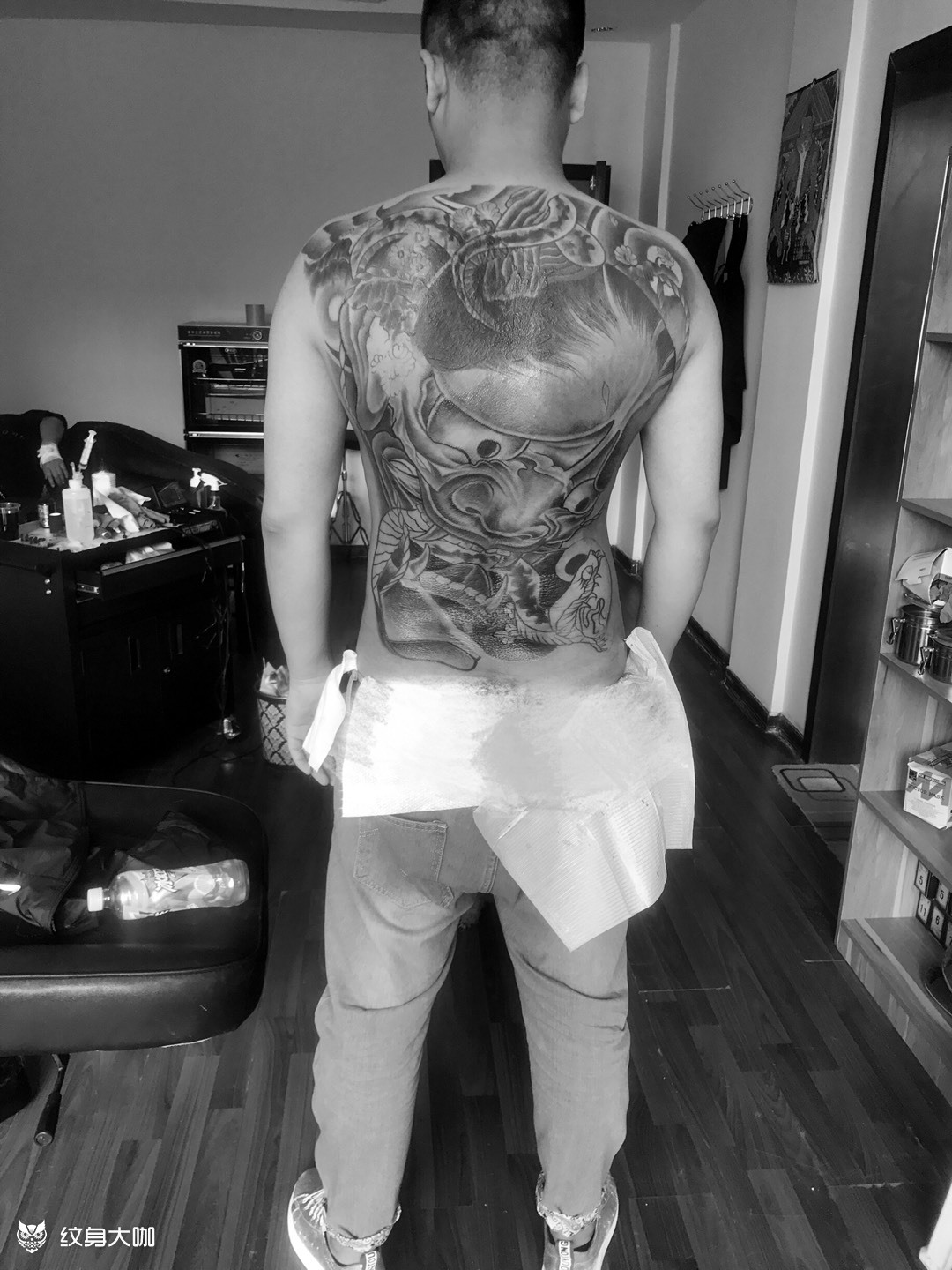 满背_纹身图案手稿图片_包廷的纹身作品集