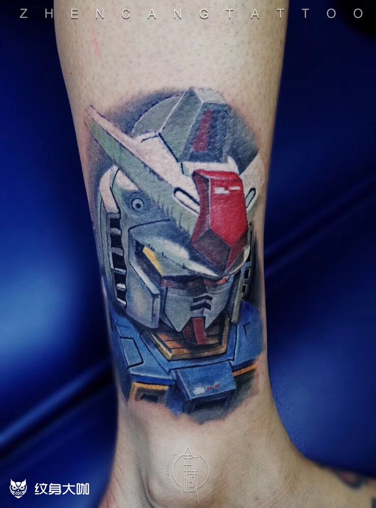 高达| 针藏刺青 ·邵钢· _纹身吧社区 - 纹身大咖