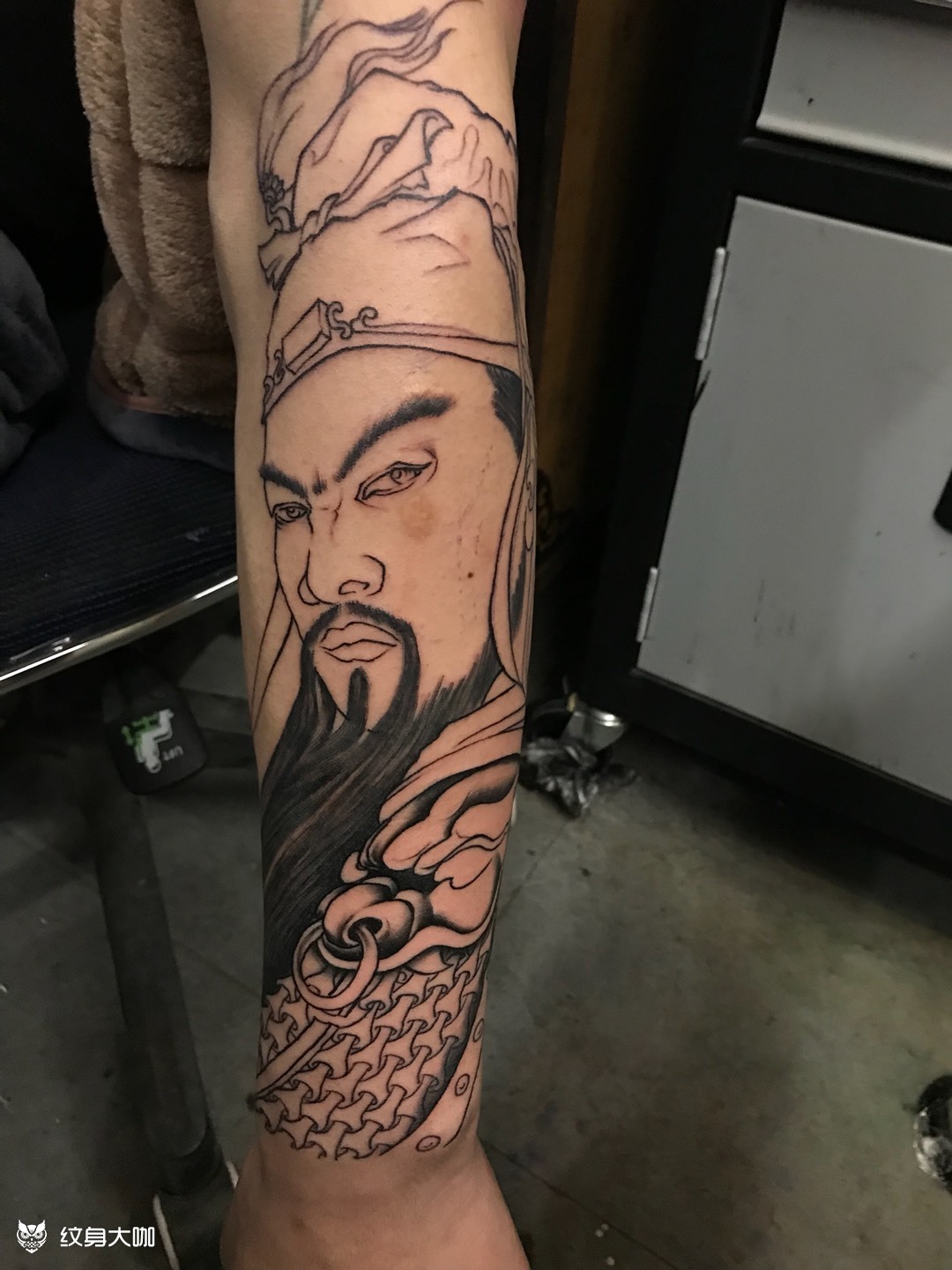 关公_纹身图案手稿图片_影子的纹身作品集