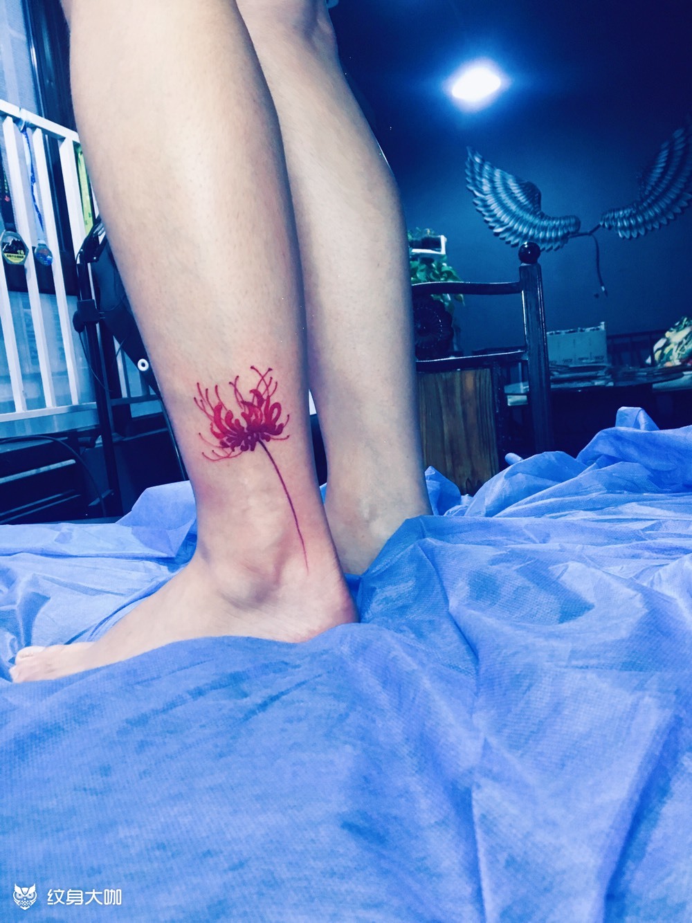 水墨水彩彼岸花_纹身图案手稿图片_一生的纹身作品集