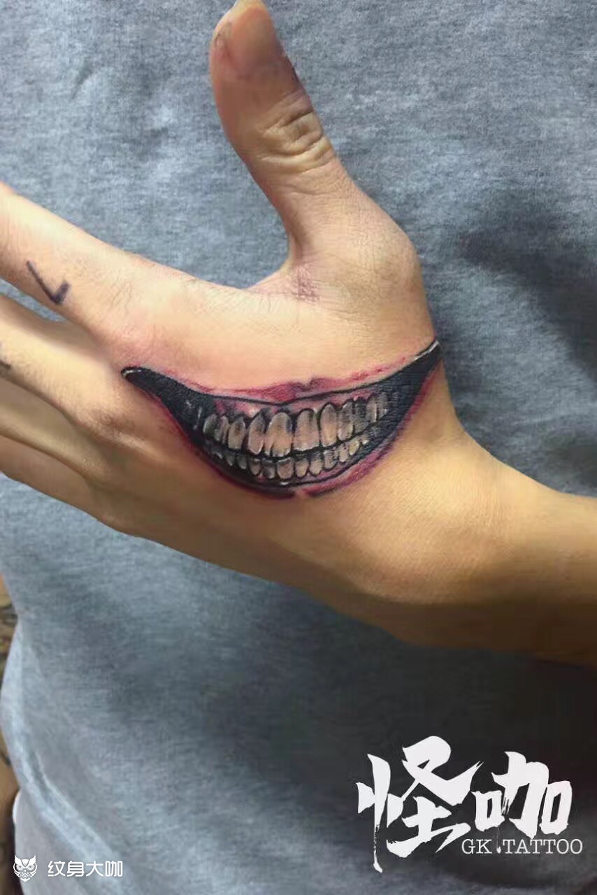 小丑微笑_纹身图案手稿图片_gktattoo.阿文的纹身作品集