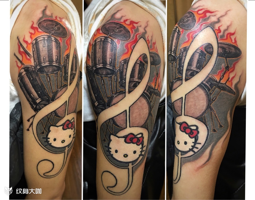 燃烧架子鼓 hellokity