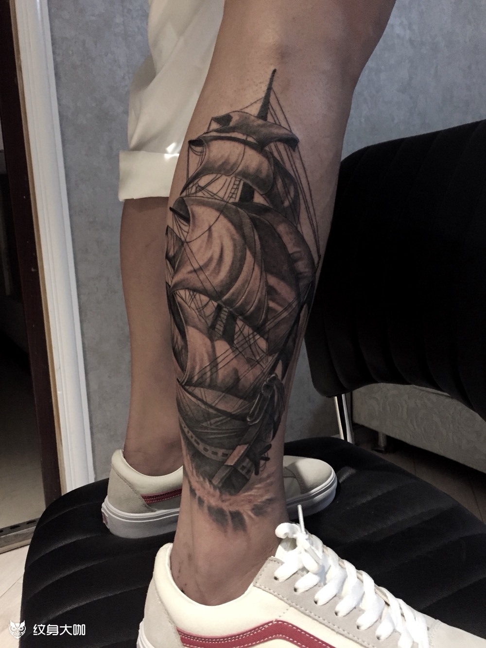 乘风破浪_纹身图案手稿图片_小东的纹身作品集