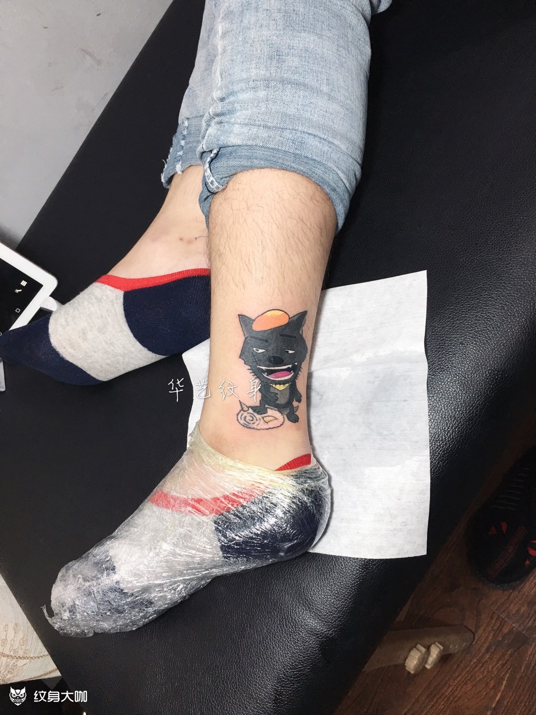 灰太狼_纹身图案手稿图片_华艺的纹身作品集