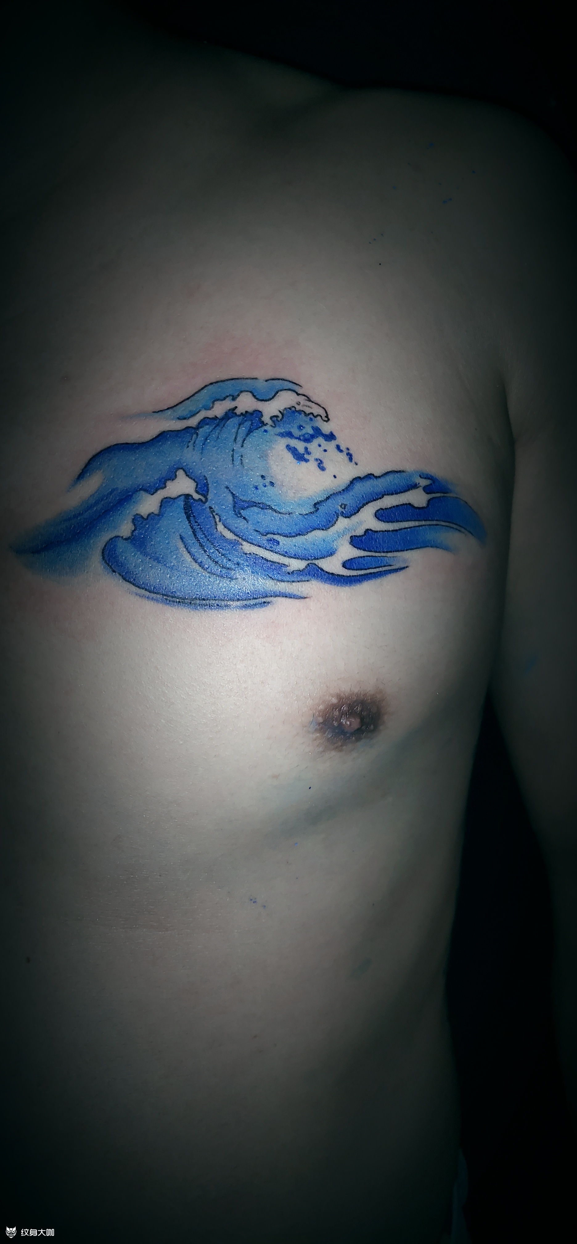 海浪_纹身图案手稿图片_林子的纹身作品集