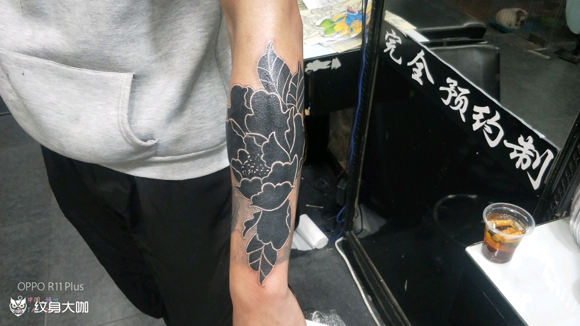 黑臂_纹身图案手稿图片_文军的纹身作品集