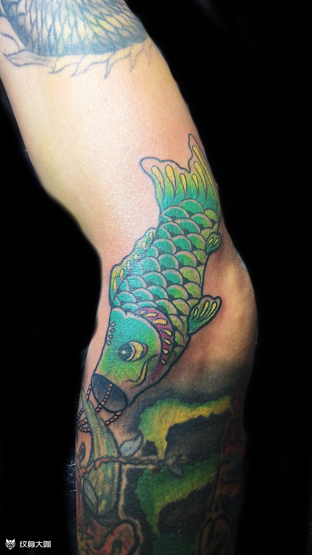 日式鲤鱼旗_纹身图案手稿图片_十五的纹身作品集