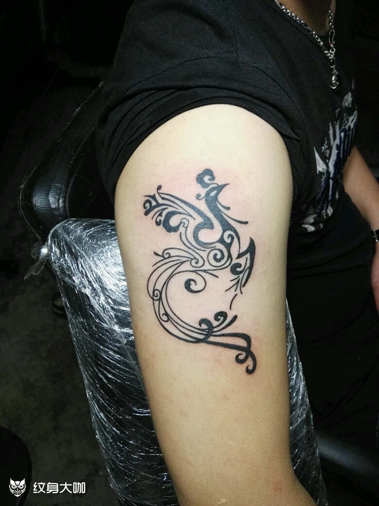 凤凰图腾_纹身图案手稿图片_王大全的纹身作品集