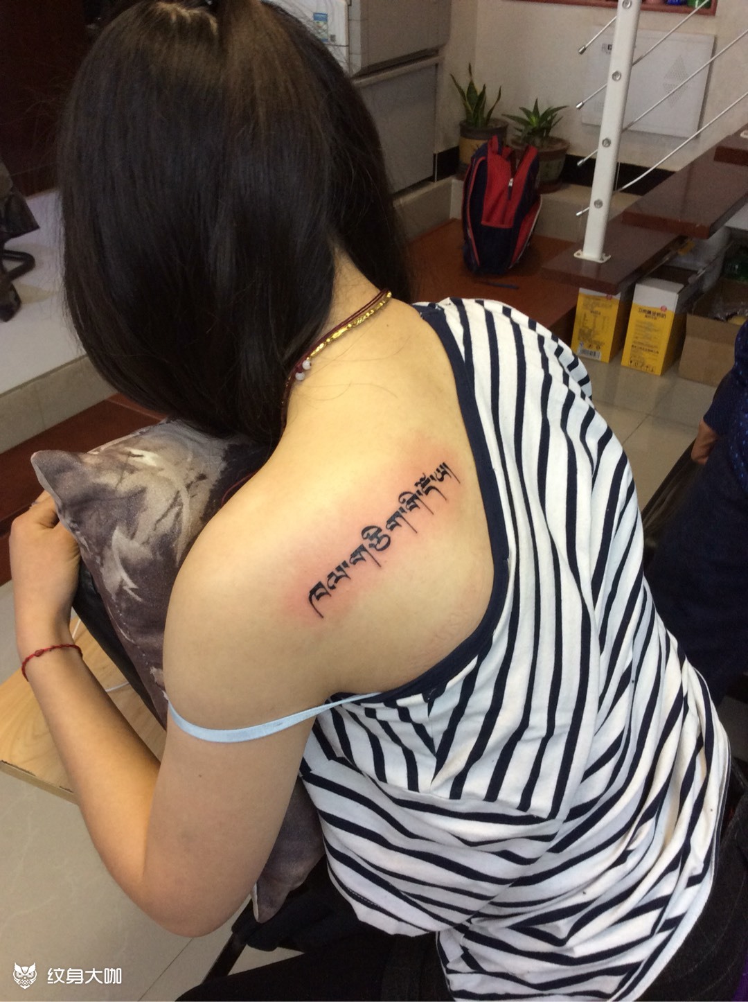 梵文_纹身图案手稿图片_谢志的纹身作品集