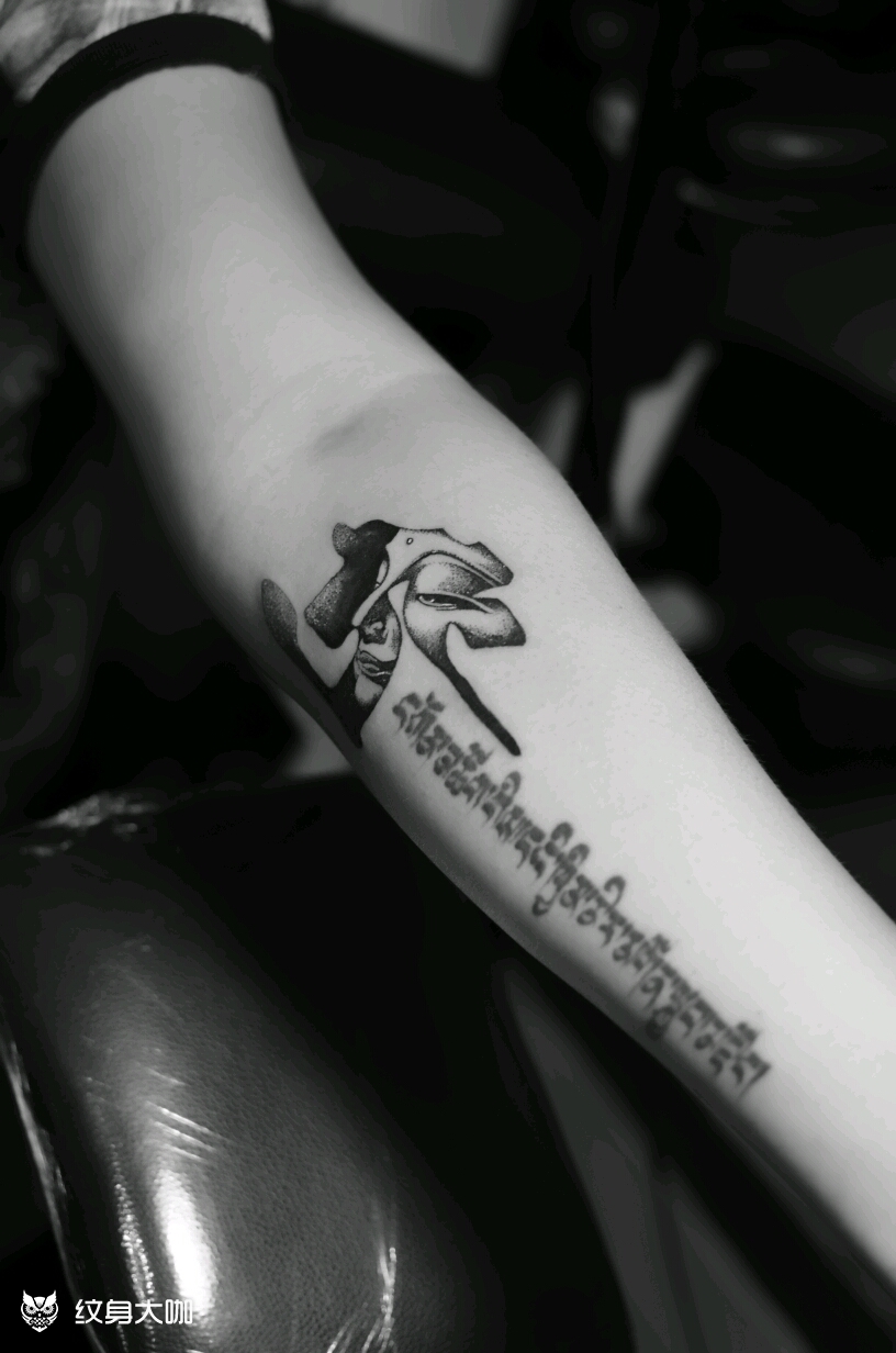 虚空藏菩萨_纹身图案手稿图片_六六大顺的纹身作品集