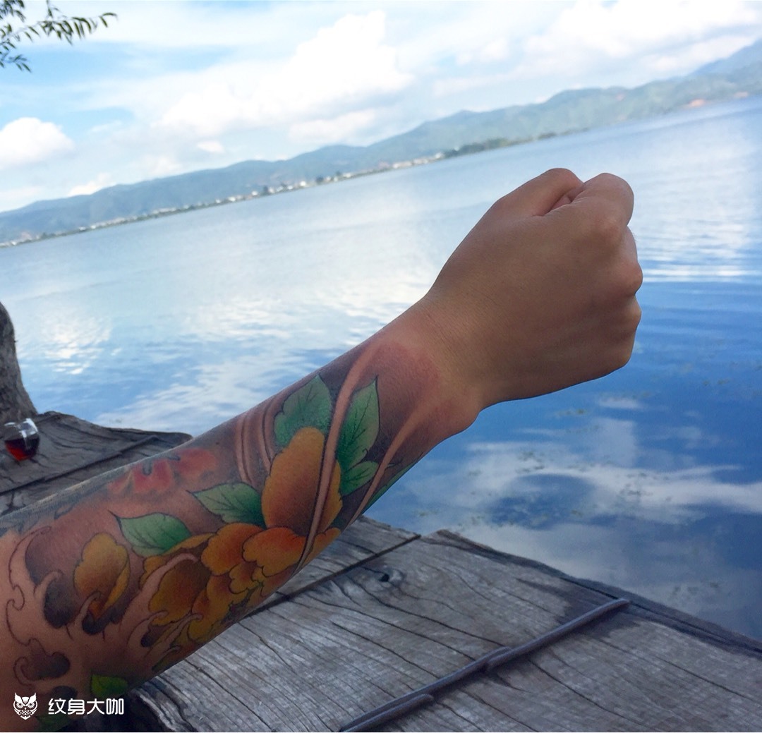 纹名天下刺青师作品展示_纹身图案手稿图片_程新龙的纹身作品集