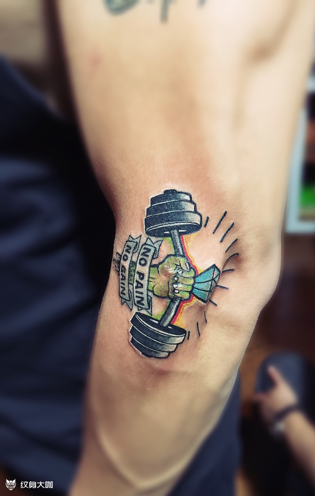 健身爱好者_纹身图案手稿图片_牛晋北的纹身作品集