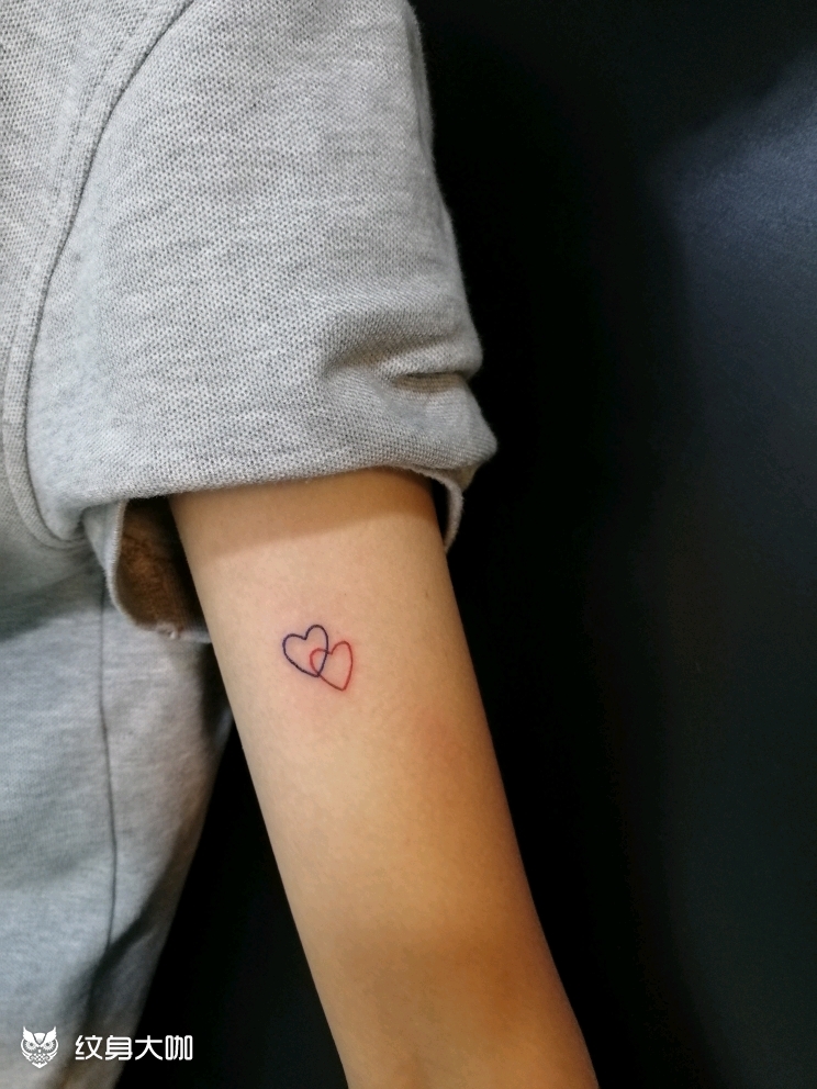 爱心_纹身图案手稿图片_鹏的纹身作品集
