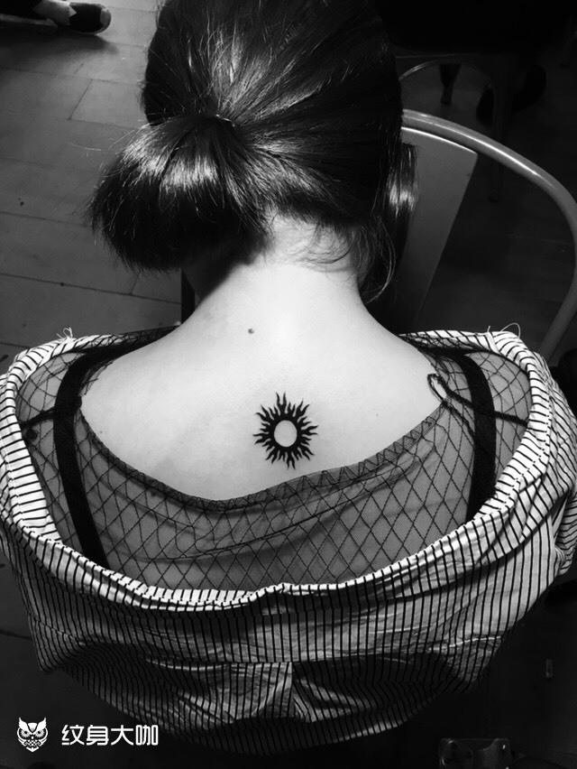 火太阳图腾_纹身图案手稿图片_广州墨客tattoo的纹身作品集