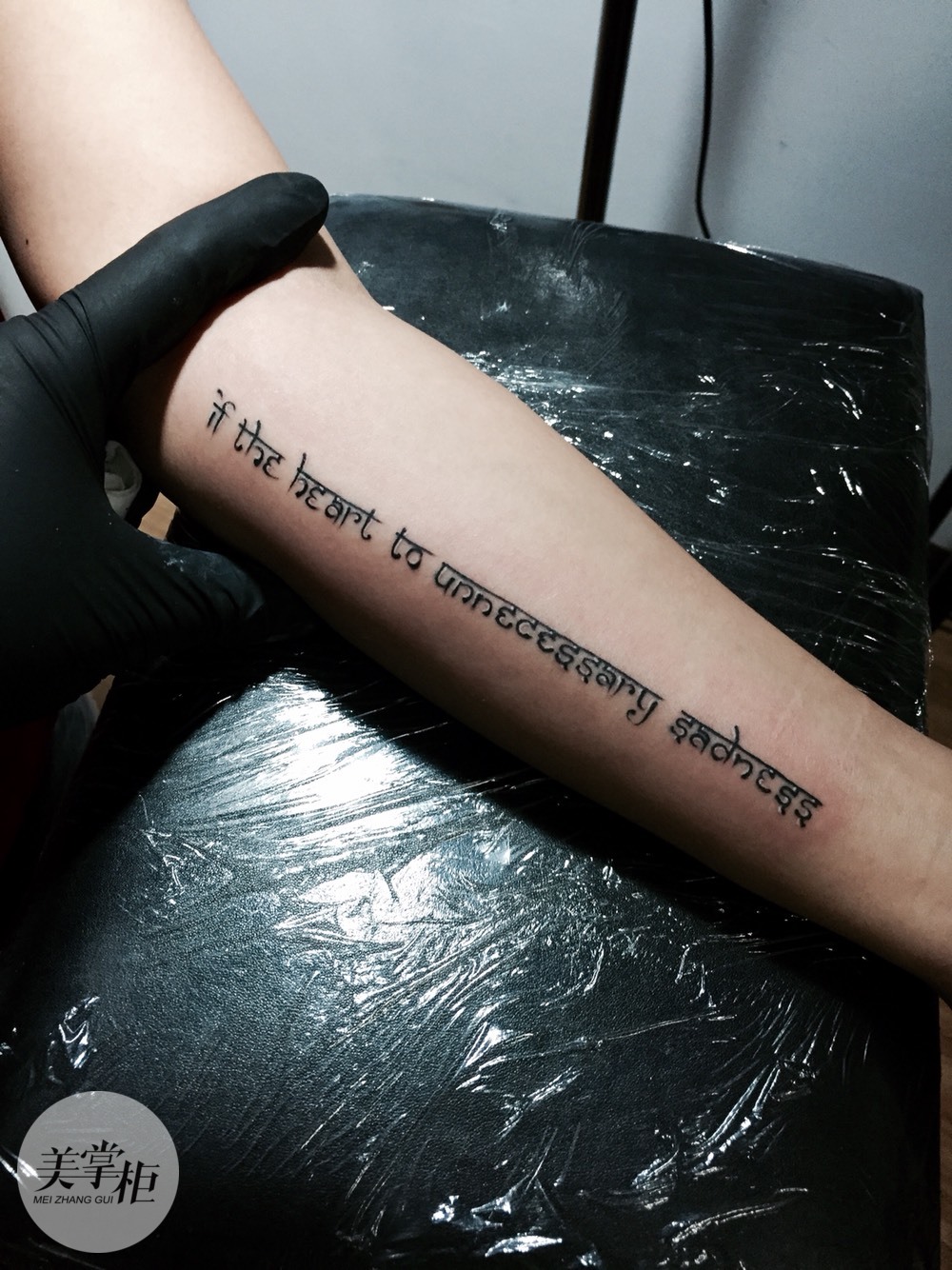 女生手臂内侧字体_纹身图案手稿图片_danny的纹身作品集