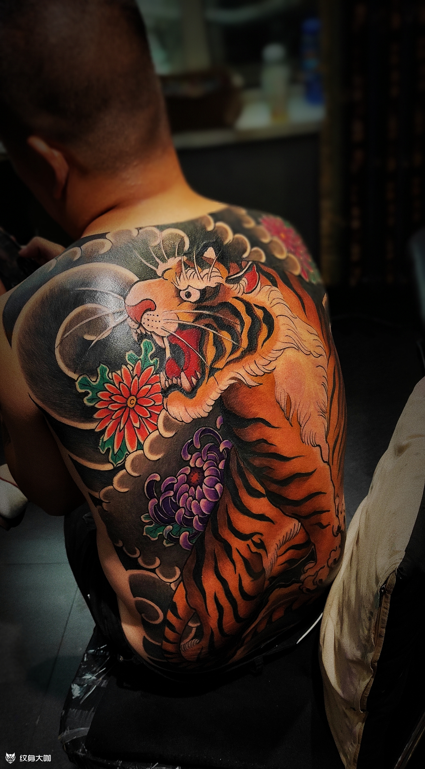 上山虎老传统彩色上山虎_纹身吧社区 - 纹身大咖