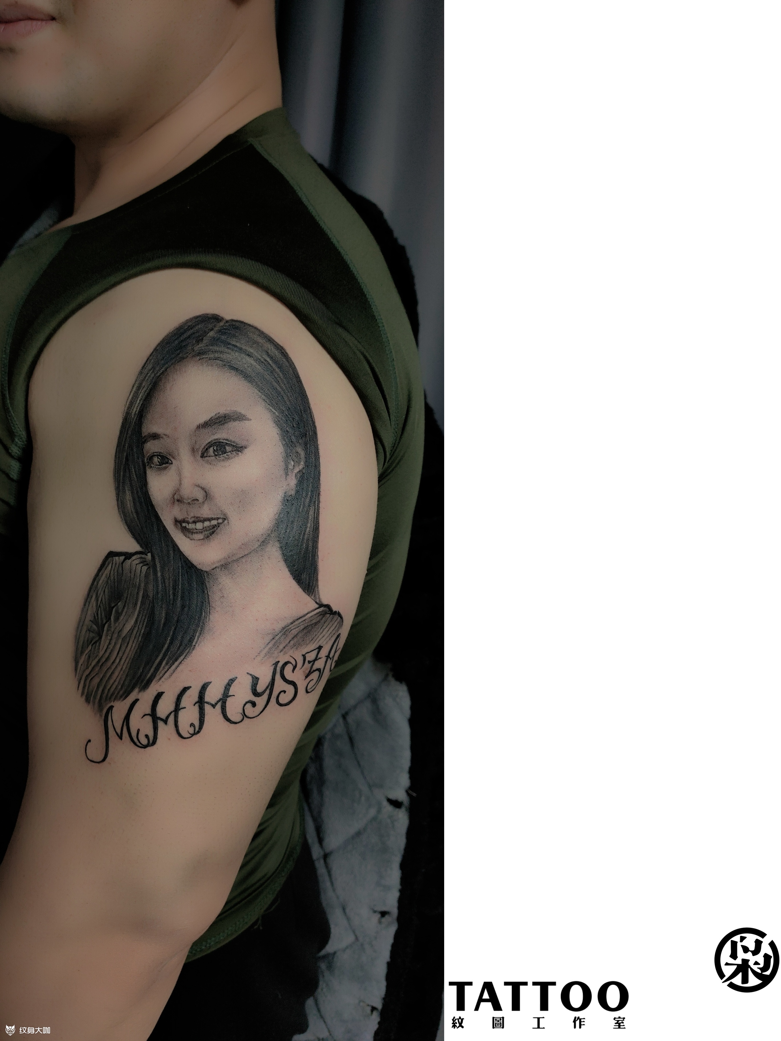 肖像写实_纹身图案手稿图片_匠人枭的纹身作品集