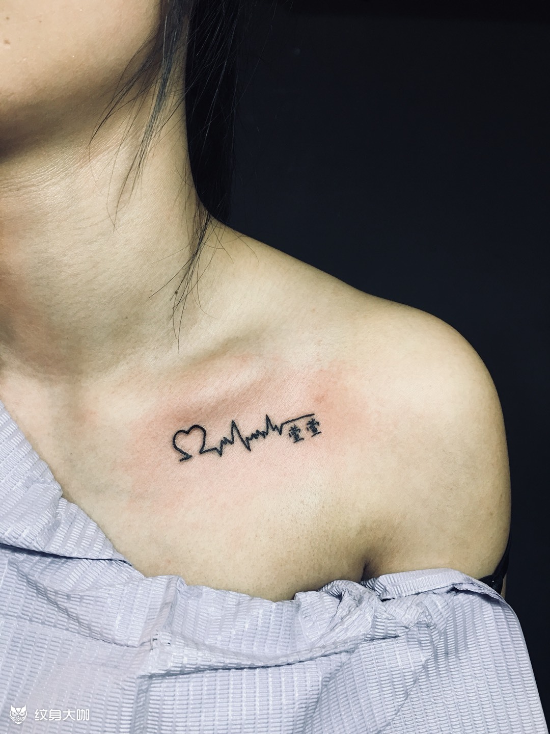 心电图_纹身图案手稿图片_王娇妮的纹身作品集