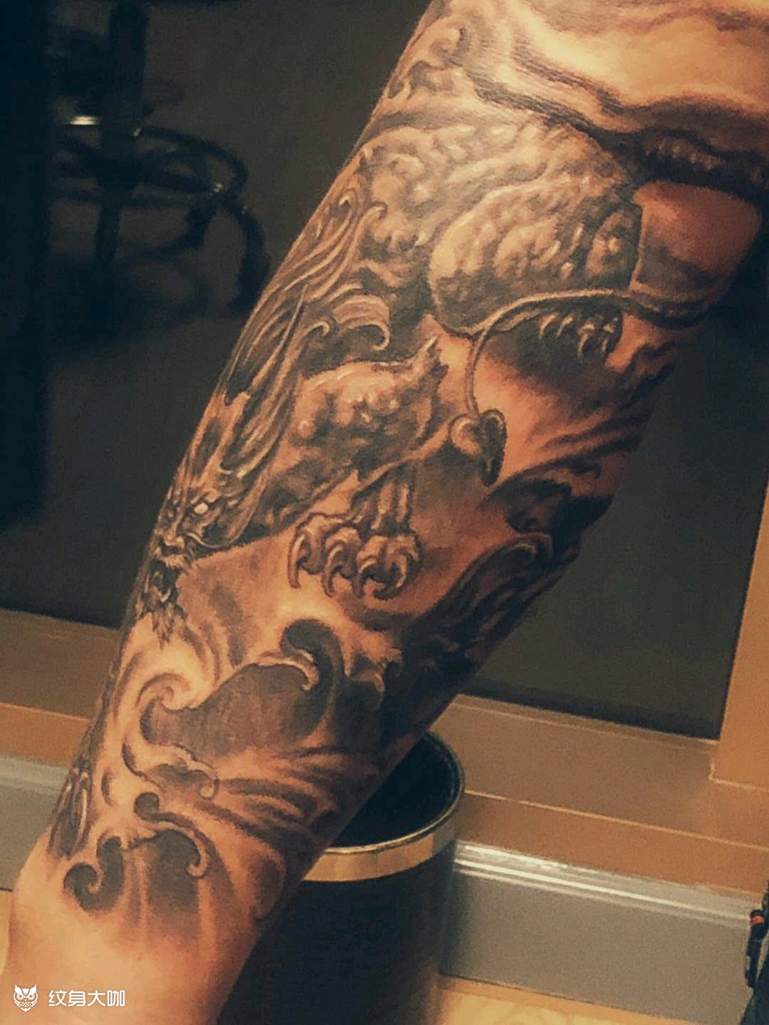 龙生九子 睚眦_纹身图案手稿图片_张鑫的纹身作品集